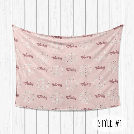 Personalized Minky Blanket: Custom Name Fleece or Sherpa Blanket