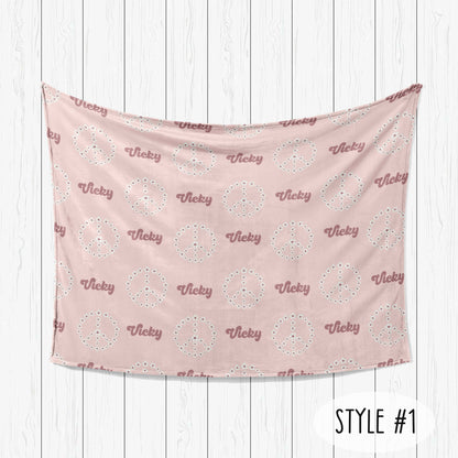 Personalized Minky Blanket: Custom Name Fleece or Sherpa Blanket