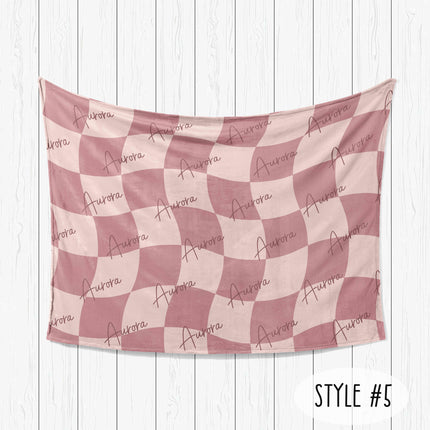 MaMa Girl Design Personalize blanket, Minky or Sherpa custom blanket, Baby blanket, Kids Blanket, birthday gift idea