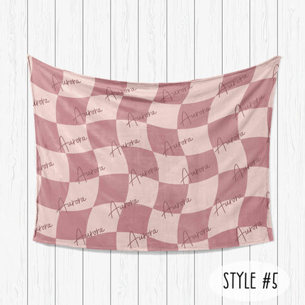 Personalized Minky Blanket: Custom Name Fleece or Sherpa Blanket