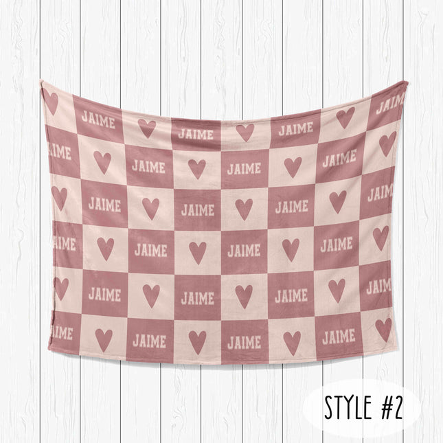 Personalized Minky Blanket: Custom Name Fleece or Sherpa Blanket