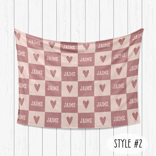 Personalized Minky Blanket: Custom Name Fleece or Sherpa Blanket