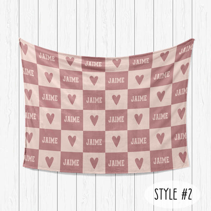 Personalized Kids Minky Blanket: Custom Name Fleece or Sherpa
