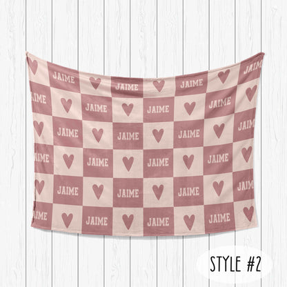 Personalized Kids Minky Blanket: Custom Name Fleece or Sherpa