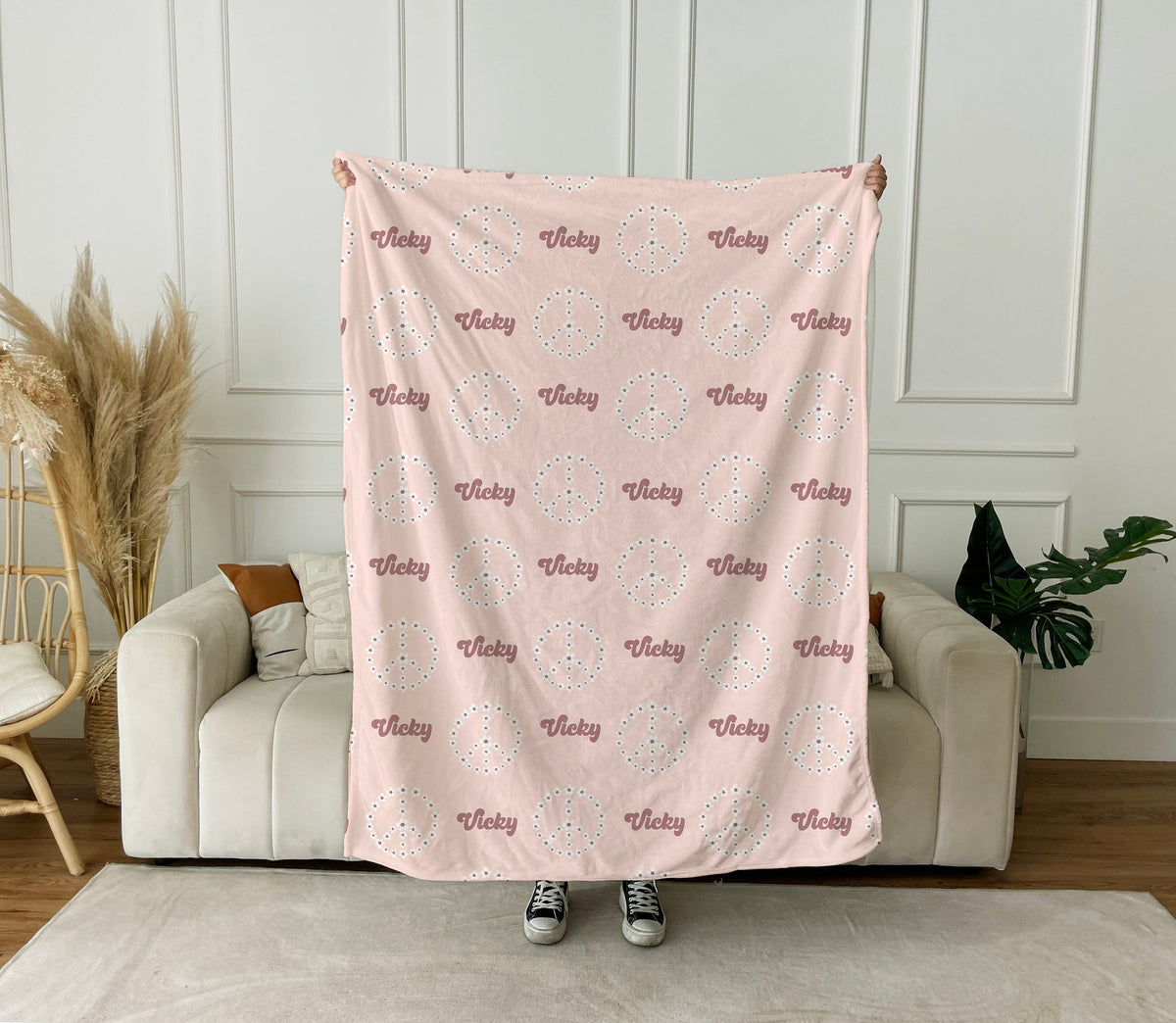 Personalized Minky Blanket: Custom Name Fleece or Sherpa Blanket