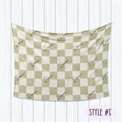 Strawberry Kids Blanket: Personalized Minky or Sherpa Blanket