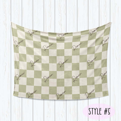 Strawberry Kids Blanket: Personalized Minky or Sherpa Blanket, Birthday Gift