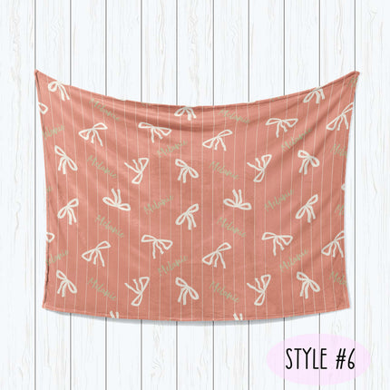 Personalized Strawberry Kids Blanket: Minky or Sherpa Baby Blanket
