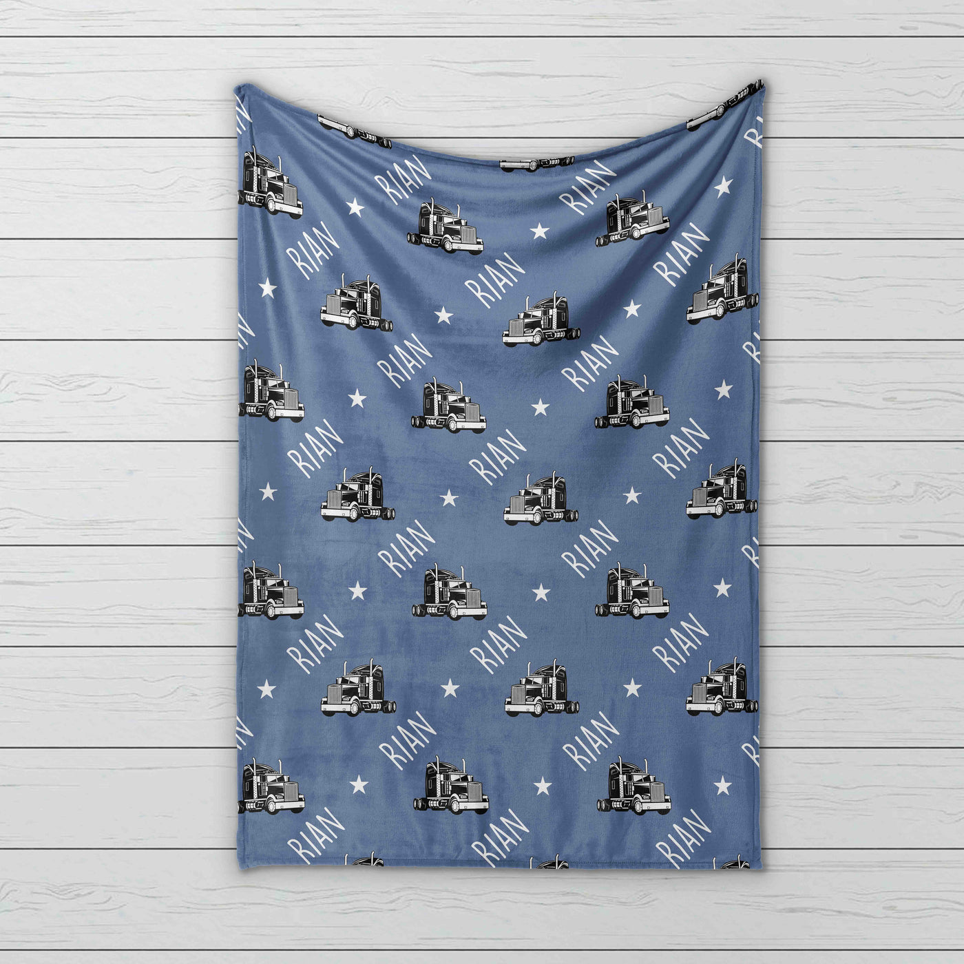 Vintage Truck Design Personalize blanket - CustomCooper