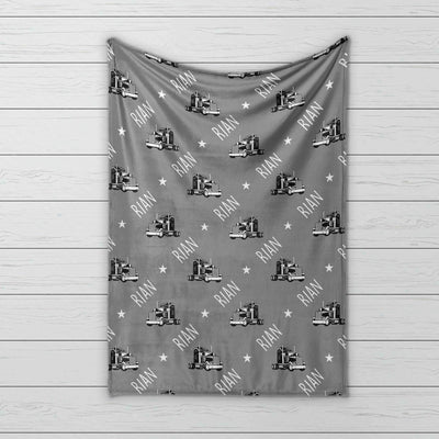 Vintage Truck Design Personalize blanket - CustomCooper