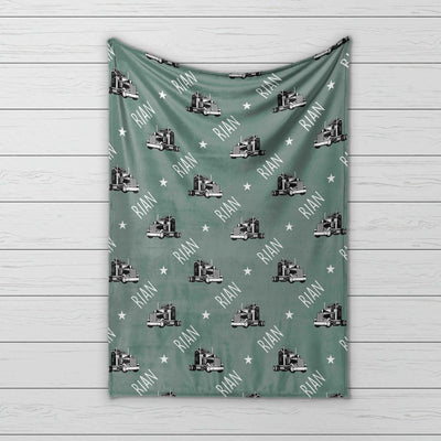 Vintage Truck Design Personalize blanket - CustomCooper