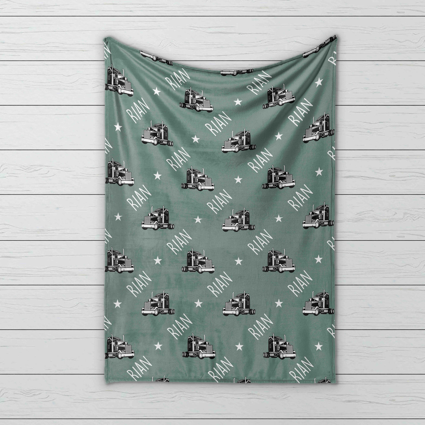 Vintage Truck Design Personalize blanket - CustomCooper