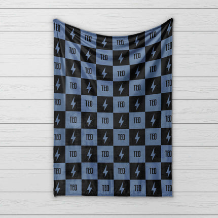 Personalized Happy Face Minky Blanket: Custom Name Kids Blanket