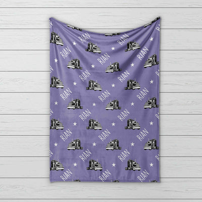Vintage Truck Design Personalize blanket - CustomCooper