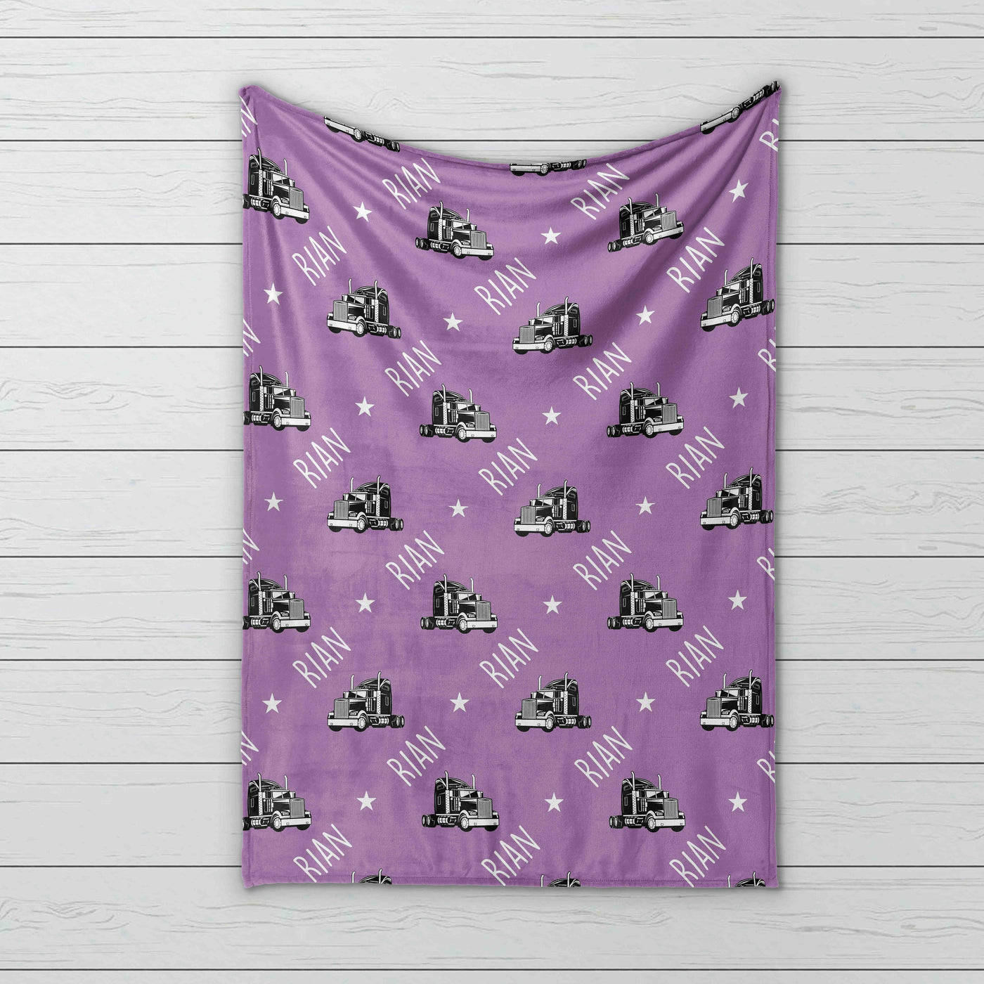 Vintage Truck Design Personalize blanket - CustomCooper