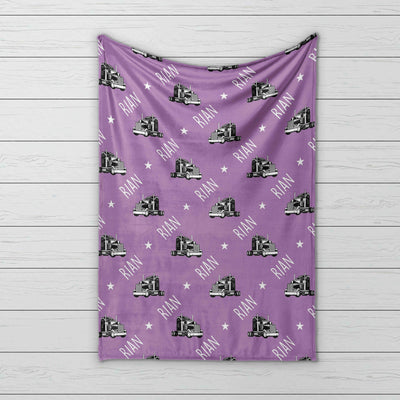 Vintage Truck Design Personalize blanket - CustomCooper