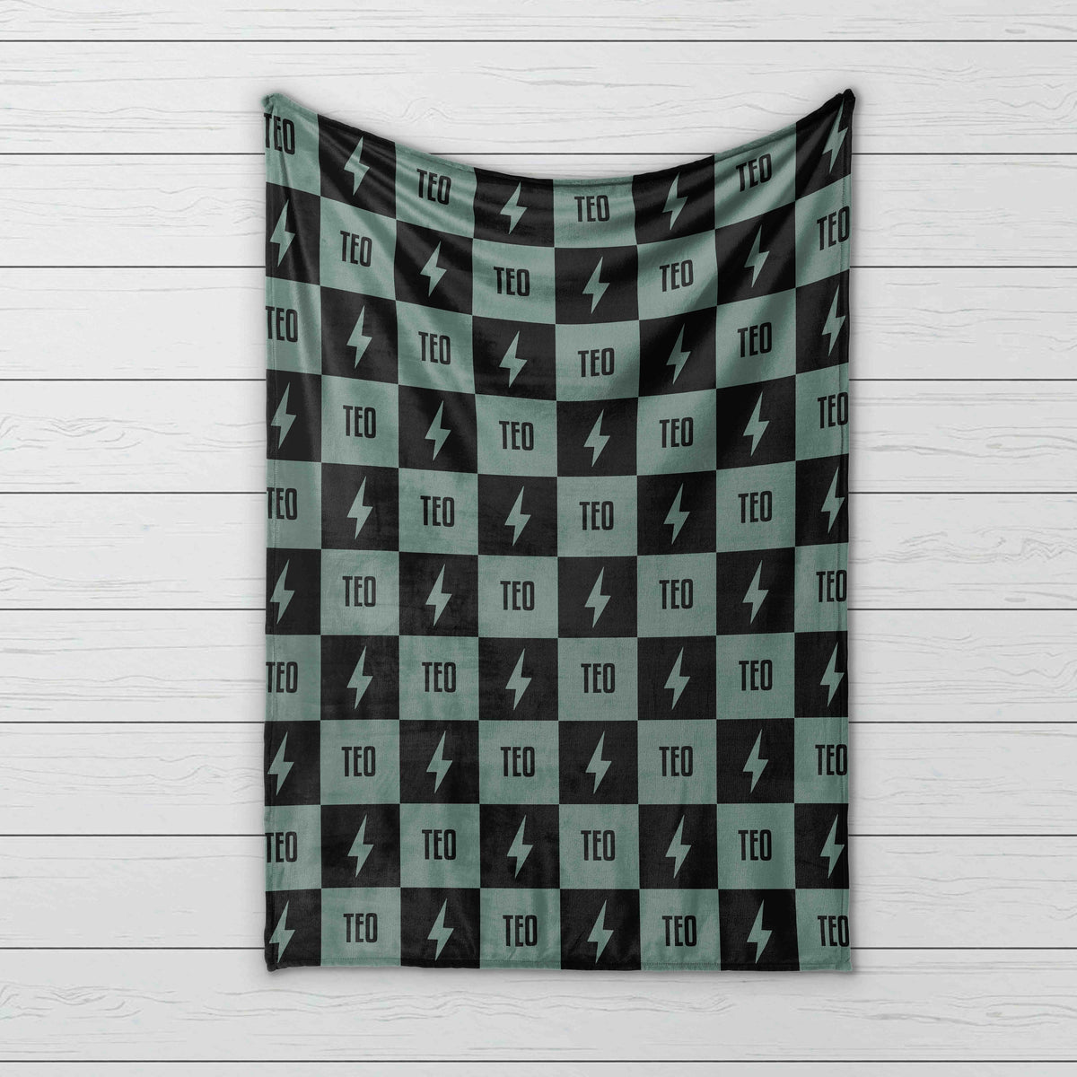 Personalized Happy Face Minky Blanket: Custom Name Kids Blanket