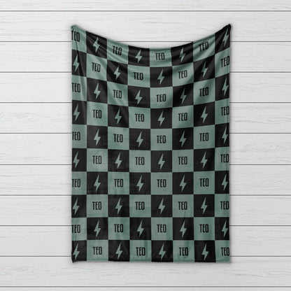 Personalized Happy Face Minky Blanket: Custom Name Kids Blanket