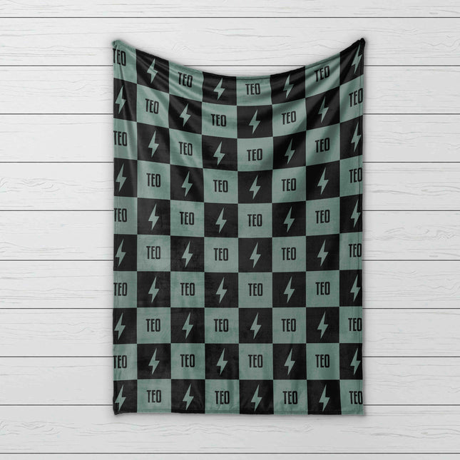 Personalized Happy Face Blanket: Custom Minky or Sherpa Blanket, Kids Birthday Gift