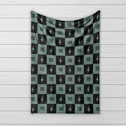 Personalized Happy Face Blanket: Custom Minky or Sherpa Blanket, Kids Birthday Gift