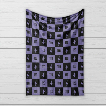 Personalized Happy Face Blanket: Custom Minky or Sherpa Blanket, Kids Birthday Gift