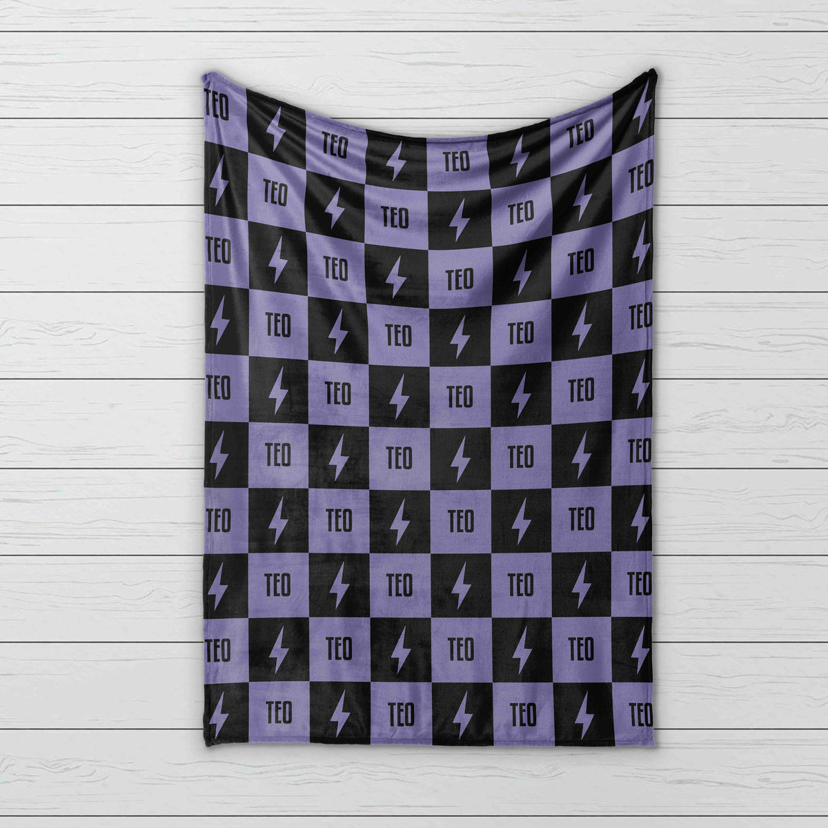 Personalized Happy Face Minky Blanket: Custom Name Kids Blanket