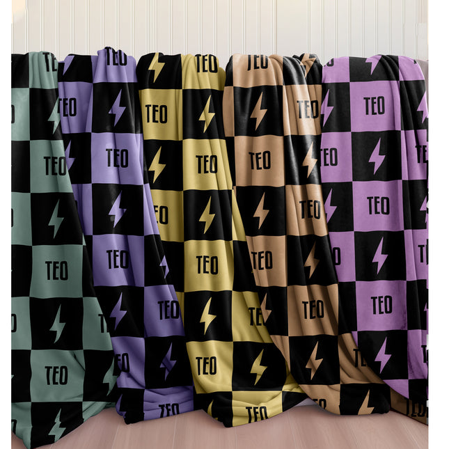Personalized Kids Blanket: Plush Minky or Sherpa Fleece, Custom Design