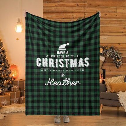 Personalized Christmas Blanket: Plush Minky or Sherpa Blanket