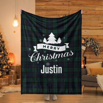 Personalized Christmas Blanket: Plush Minky or Sherpa Blanket