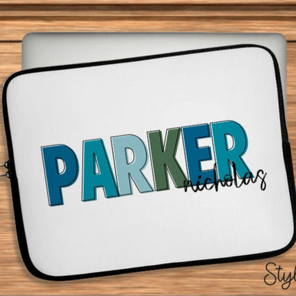 Personalized Name iPad Case: Watercolor Rainbow, Back to School