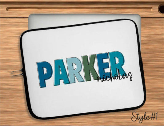 Personalized Name iPad Case: Watercolor Rainbow, Back to School