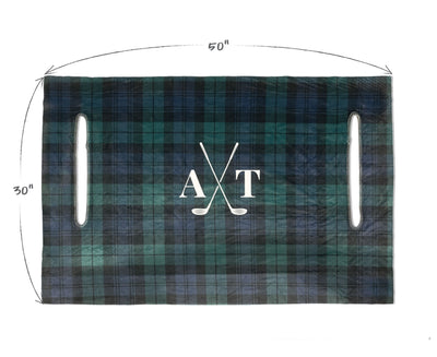 Custom Photo with Monogram Design Premium Cloth Golf Cart Seat Cover