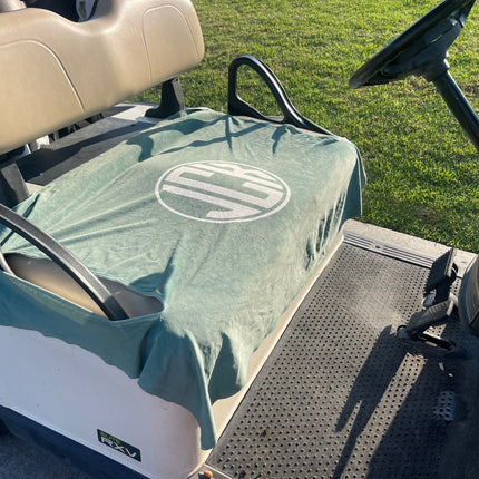 Custom Photo Golf Cart Seat Cover, Personalized Monogram Design