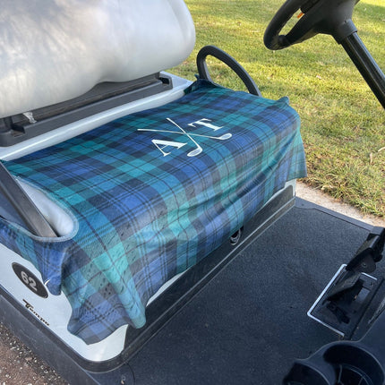 Custom Photo Golf Cart Seat Cover, Personalized Monogram Design