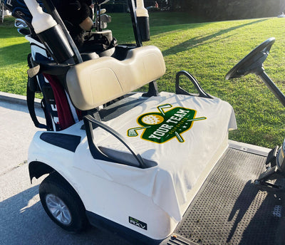 Custom Design Premium Cloth Golf Cart Seat Cover - CustomCooper