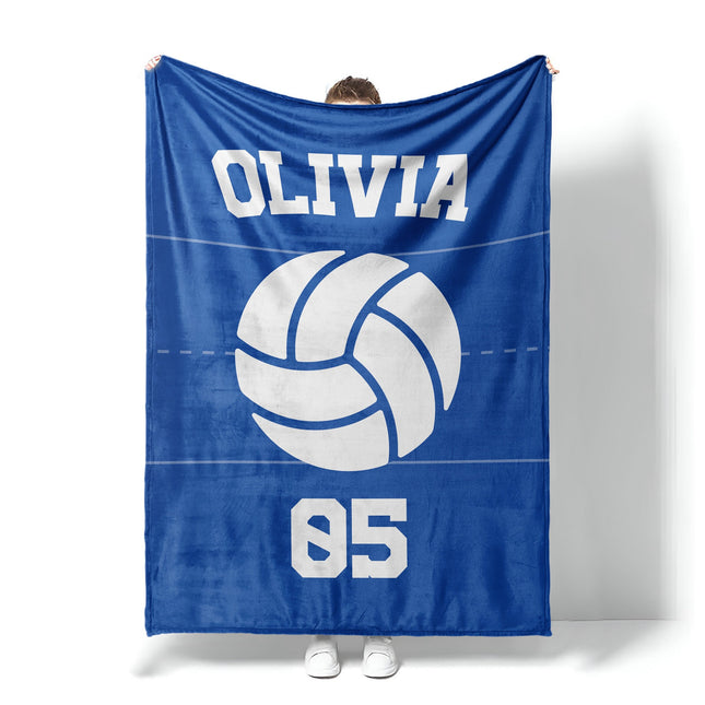 Personalized Sports Team blanket with Name, Custom blanket gift, Birthday Christmas Gift