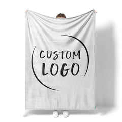 Custom Logo Blanket: Personalized Corporate Gift, Minky or Sherpa