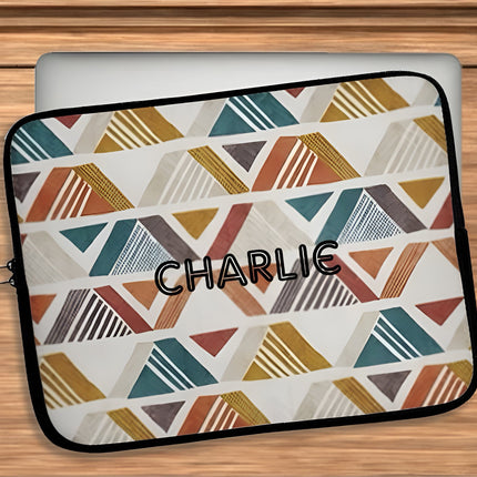 Personalized Watercolor Rainbow Laptop Sleeve: Back to School Gift