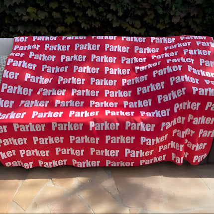 Personalized Name Minky Blanket, Plush Fleece Blanket
