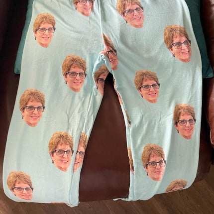 Custom Person's Face Pajama Pants: Personalized Photo Gift