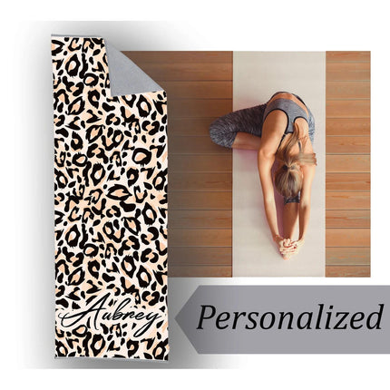 Personalized Custom Design Yoga Mat Towel: Custom 24" x 68" Cotton Blend