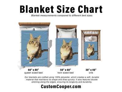 Sports Design Plush Blanket Plush Minky Personalized Baby Name Blanket