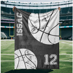 Minky 30x40 (S) inches / Basketball