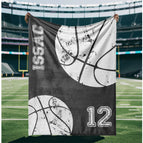 Minky 30x40 (S) inches / Basketball