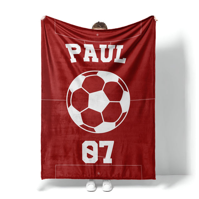 Personalized Sports Team blanket with Name, Custom blanket gift, Birthday Christmas Gift