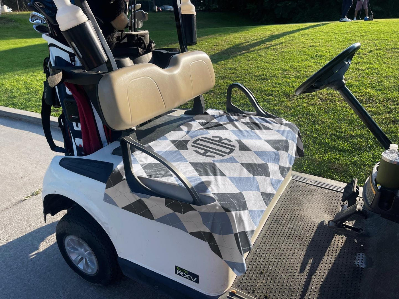Custom Monogrammed Premium Cloth Golf Cart Seat Cover Christmas gift