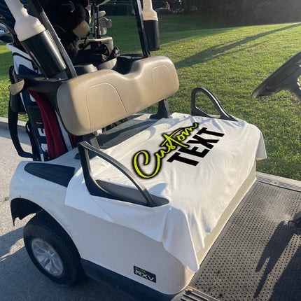 Custom Photo Golf Cart Seat Cover, Monogrammed Cloth, Handmade USA