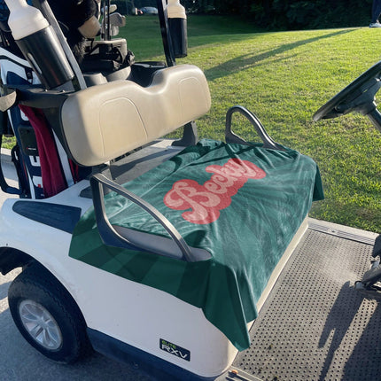 Custom Fabric Golf Cart Seat Cover - Handmade in USA