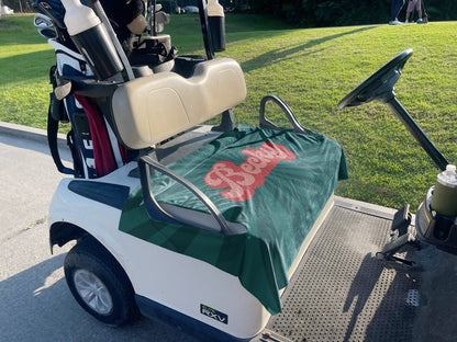 Custom Fabric Golf Cart Seat Cover - Handmade in USA