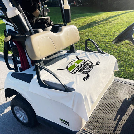 Custom Photo Golf Cart Seat Cover, Personalized Monogram Design